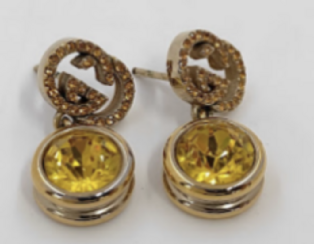 Gold GG Drop Earrings