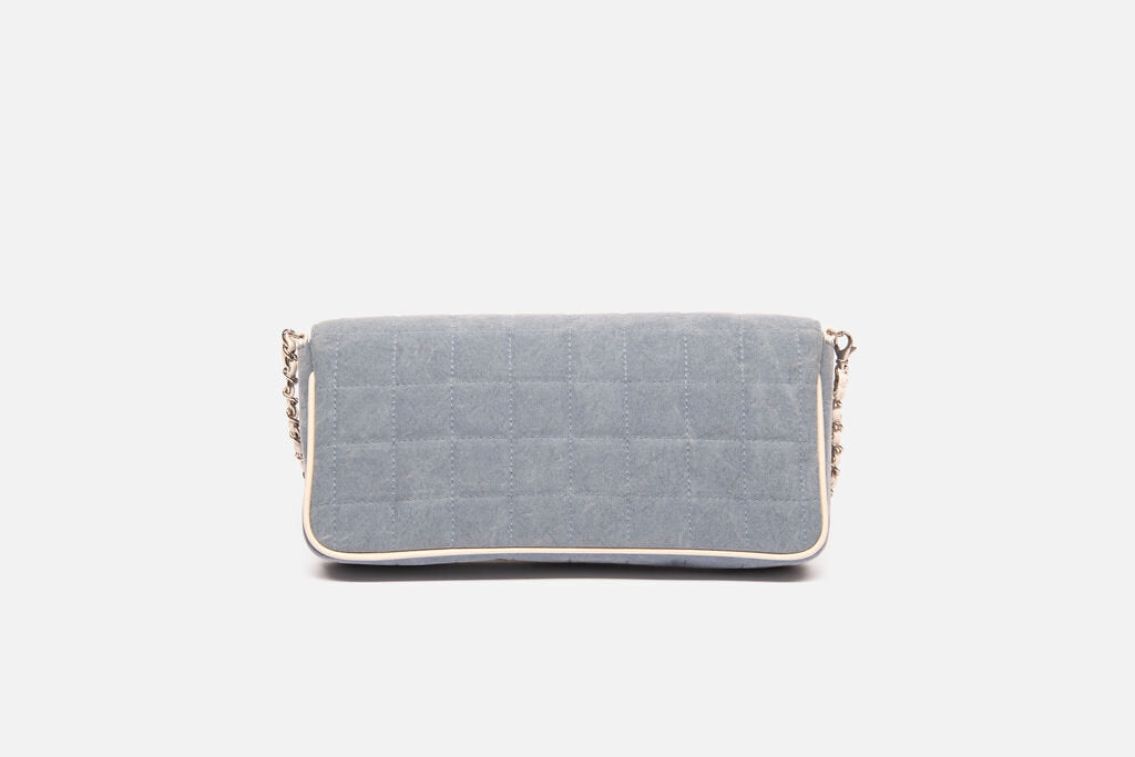 Chanel Blue Denim Chocolate Bar Flap