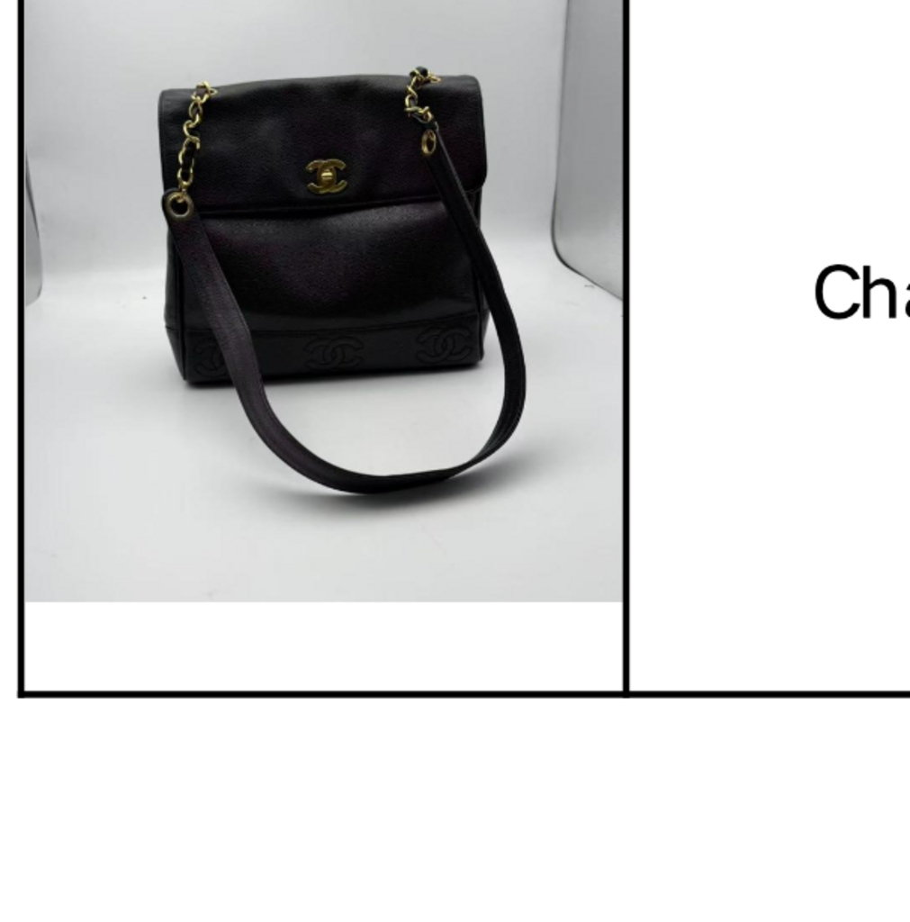 Black Caviar Flap Shoulder Bag