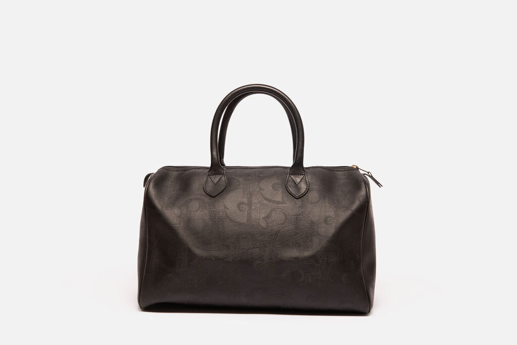 Christian Dior Large Black Boston Bag