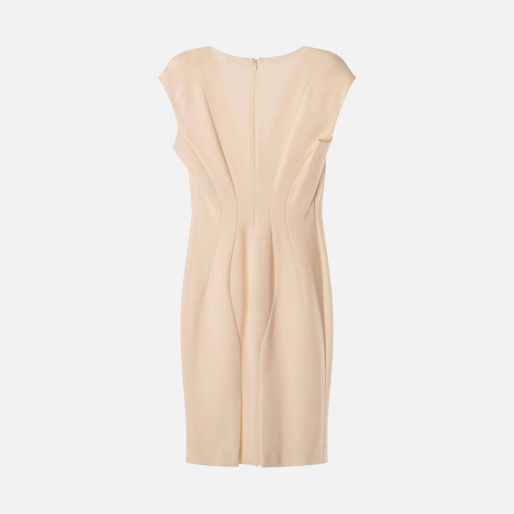 Tom Ford Cream Viscose Sleeveless Dress