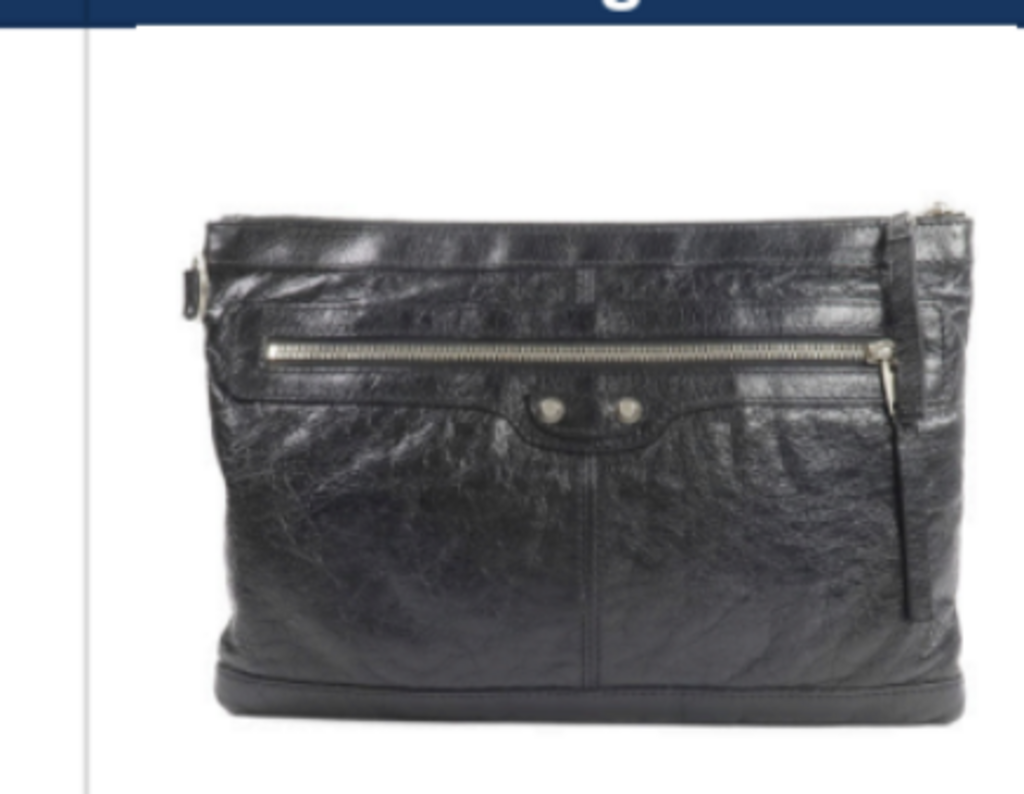 Black Large City Clutch