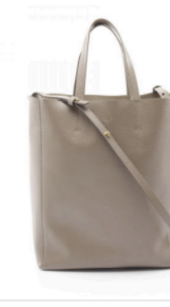Taupe Vertical Cabas Tote