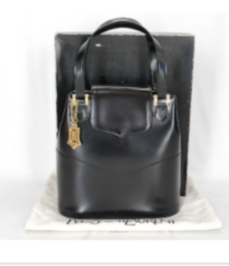 Vintage Black Top Handle Bag