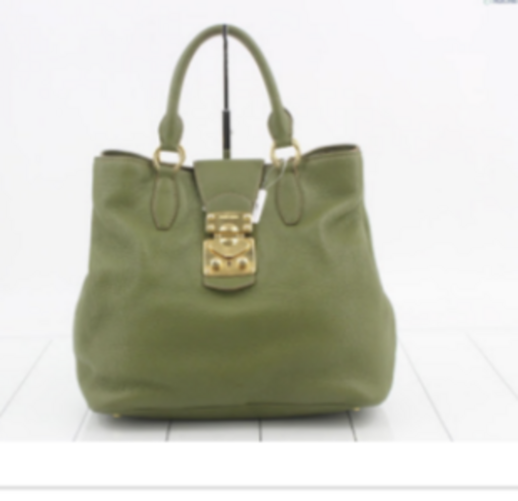 Green Leather 2 Way Bag