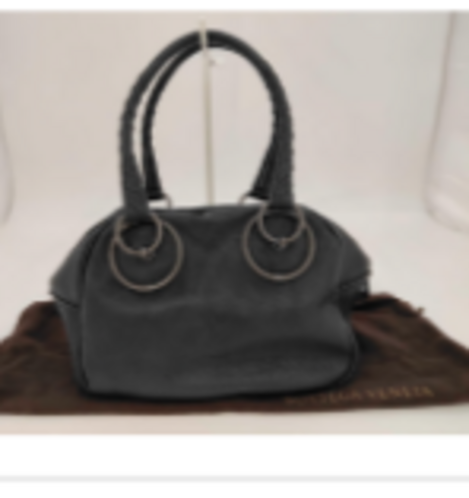 Black Leather Marco Polo Bag