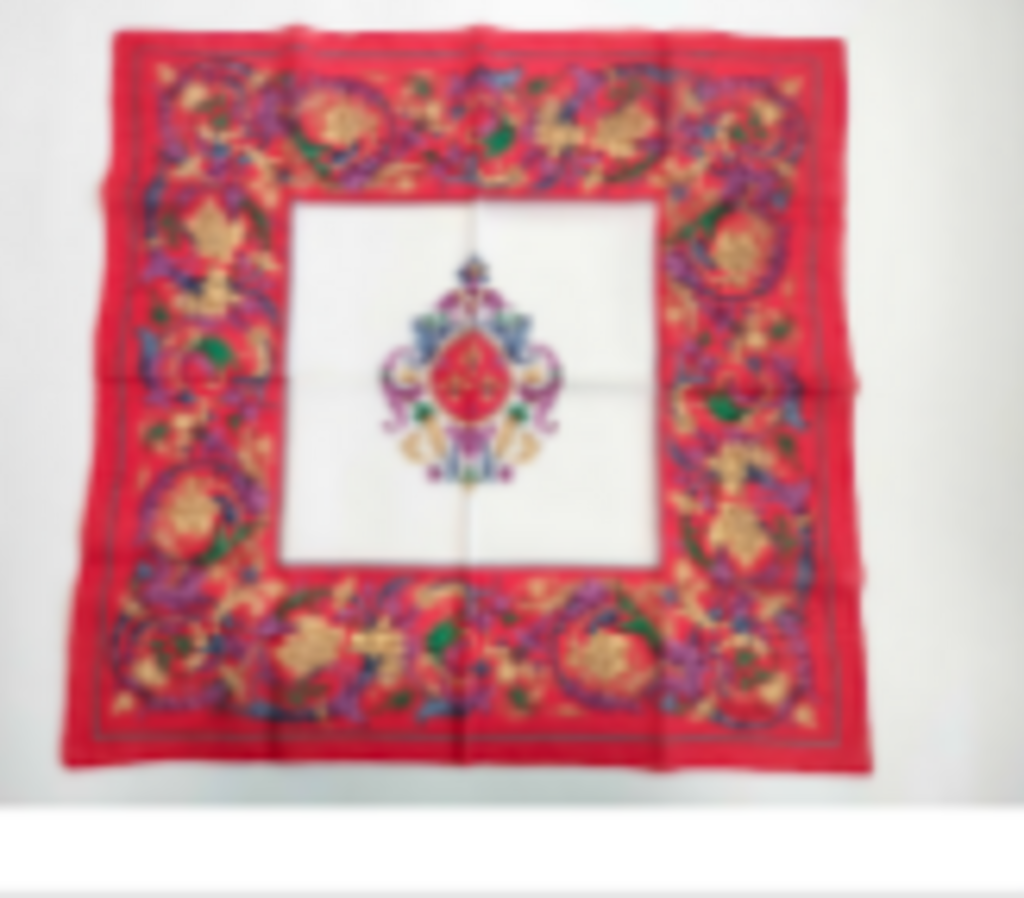 Red Paisley Pattern Scarf