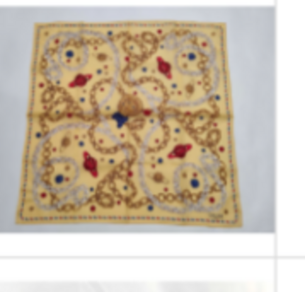 Yellow Chain Print Scarf