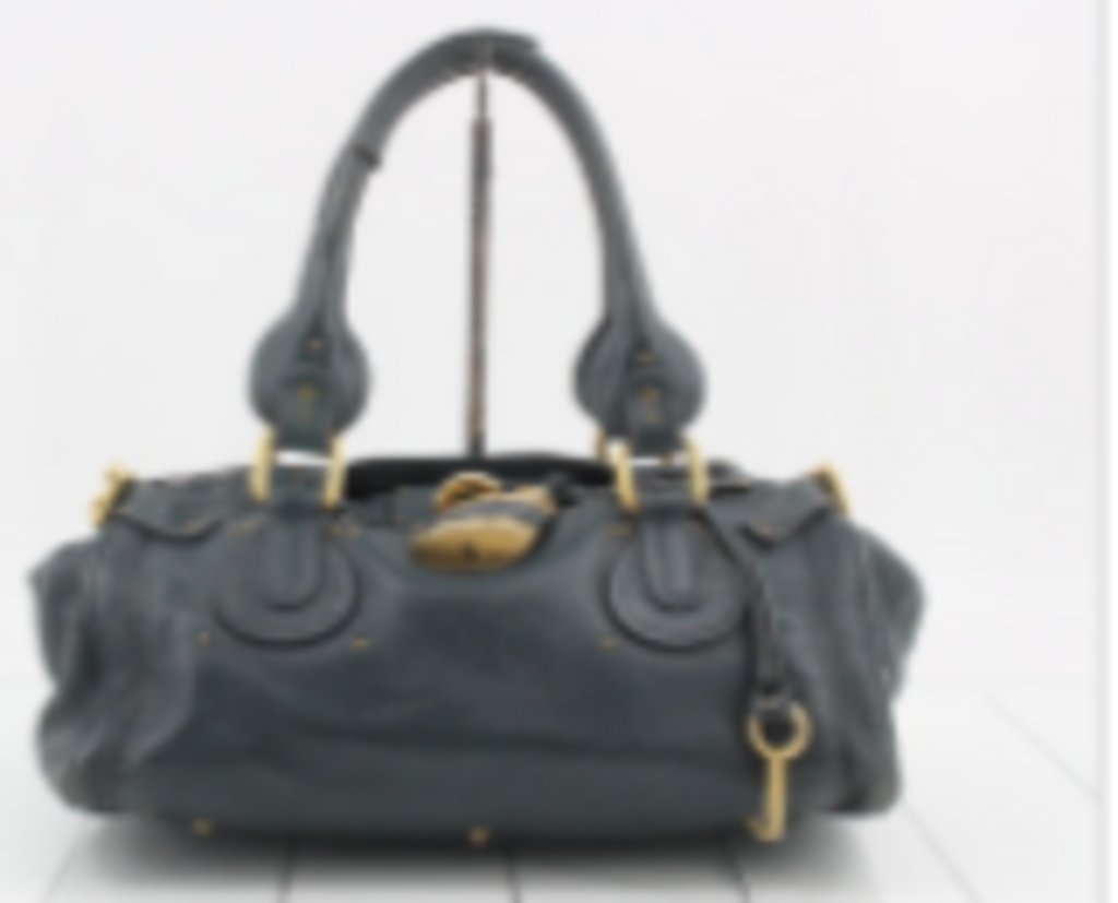 Navy Leather Paddington Bag