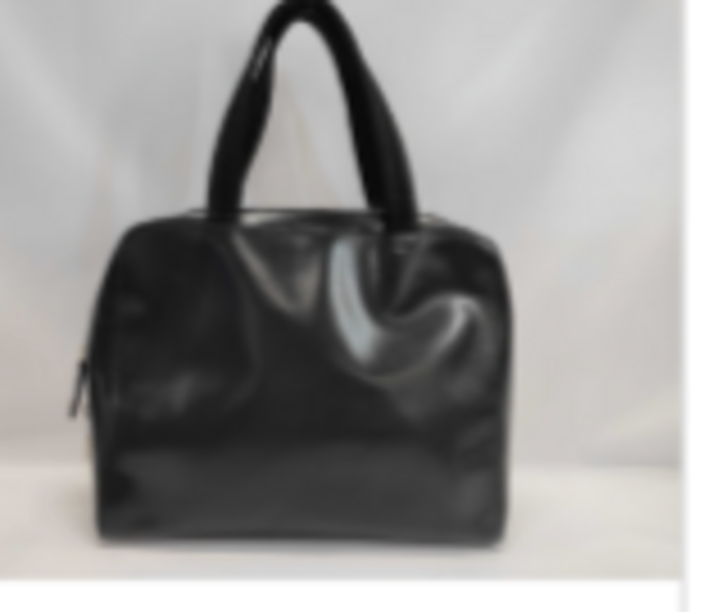 Black Calf Leather Shoulder Bag