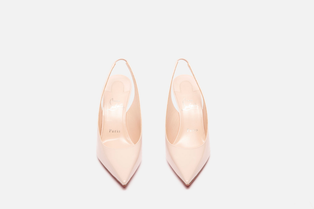 Christian Louboutin Pale Pink Slingback Pumps