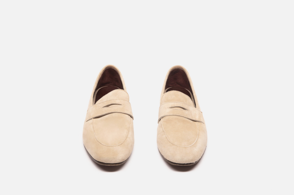 Bougeotte Tan Suede Loafers