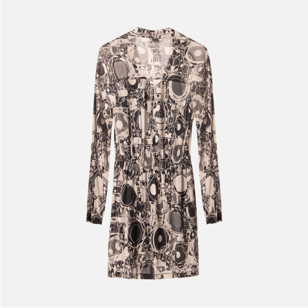 Chanel Black & White Abstract Print Dress (2008)