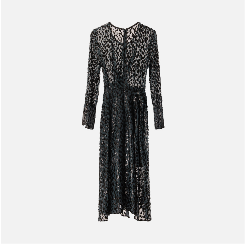 Petar Petrov Blue Tie Front Midi Dress