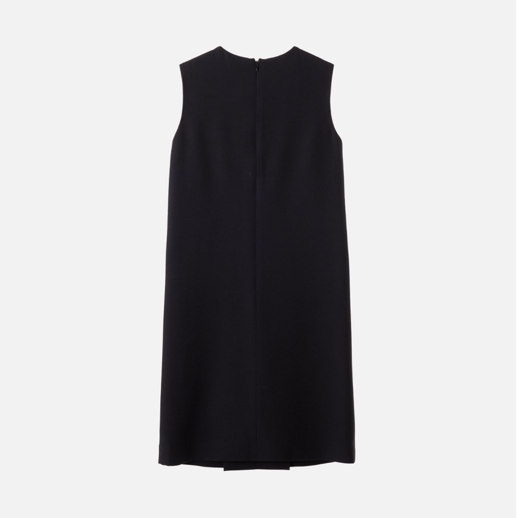 Loro Piana Navy Wool & Silk Mini Dress