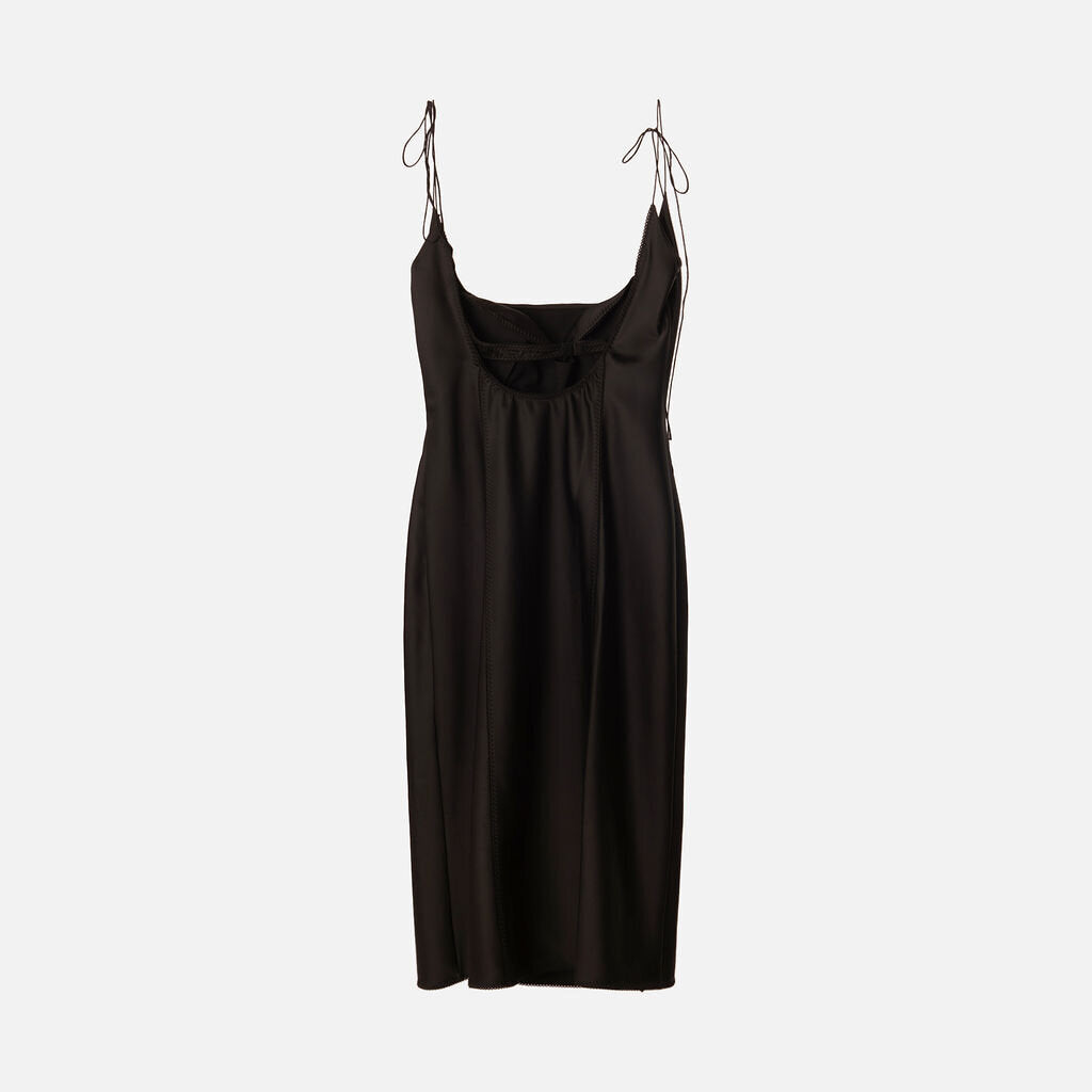 Anna October Black Polyester Dress