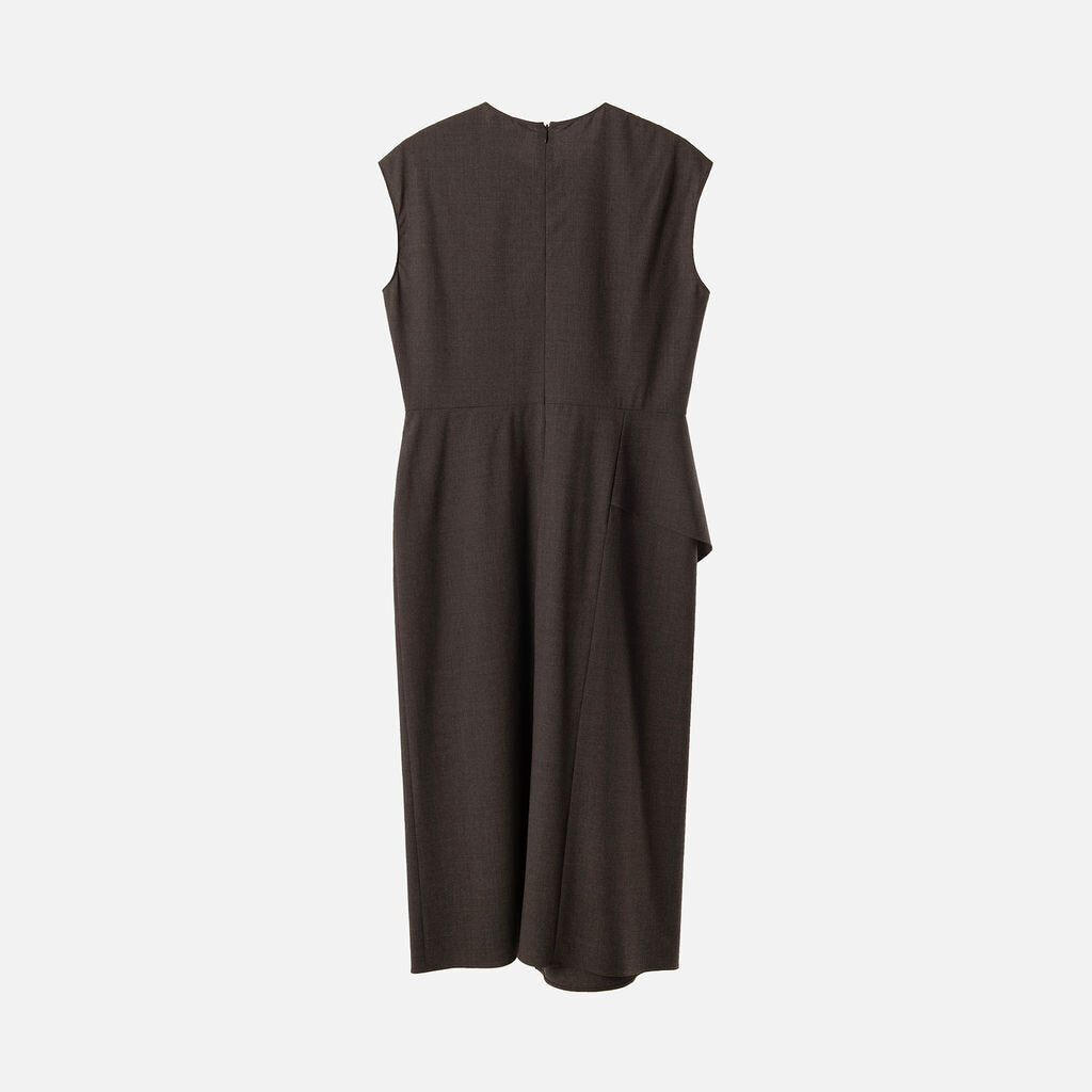 Manlu Grey Wool Dress