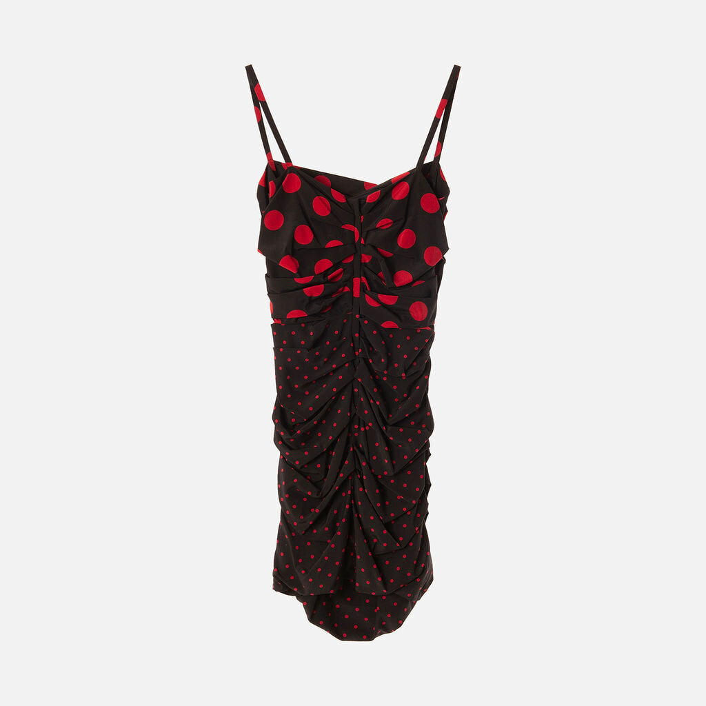 Dolce & Gabbana Black & Red Polka Dot Dress
