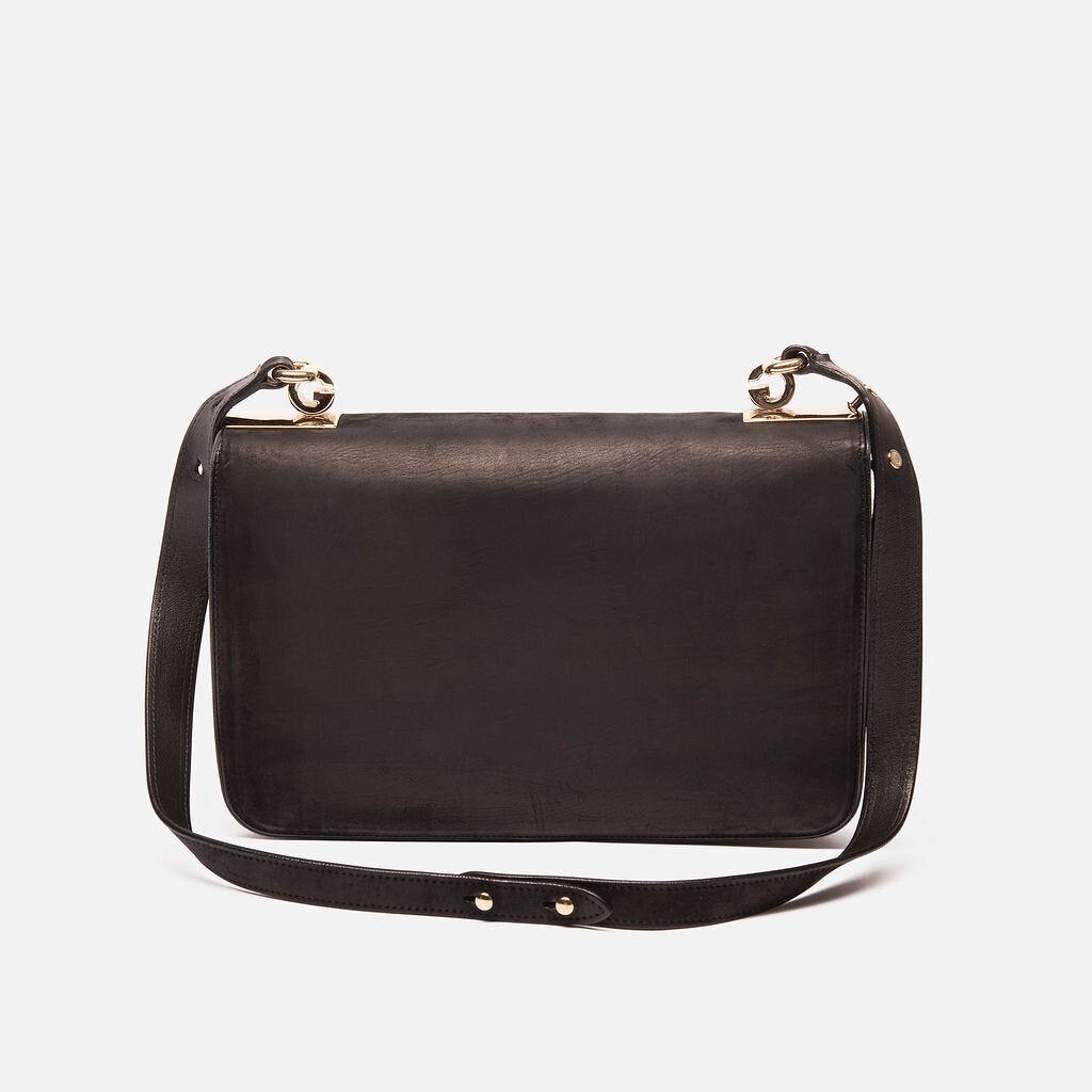 Gucci Black Leather 1973 Medium Bag