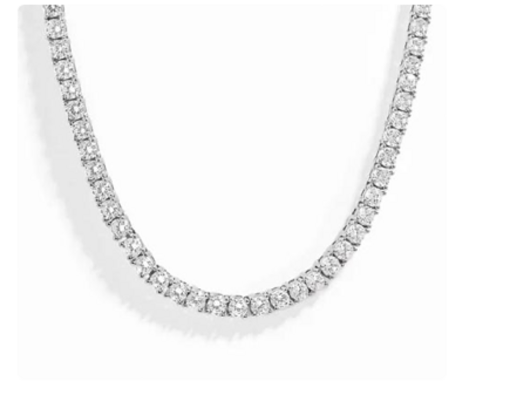3MM DIAMOND TENNIS NECKLACE WG 16
