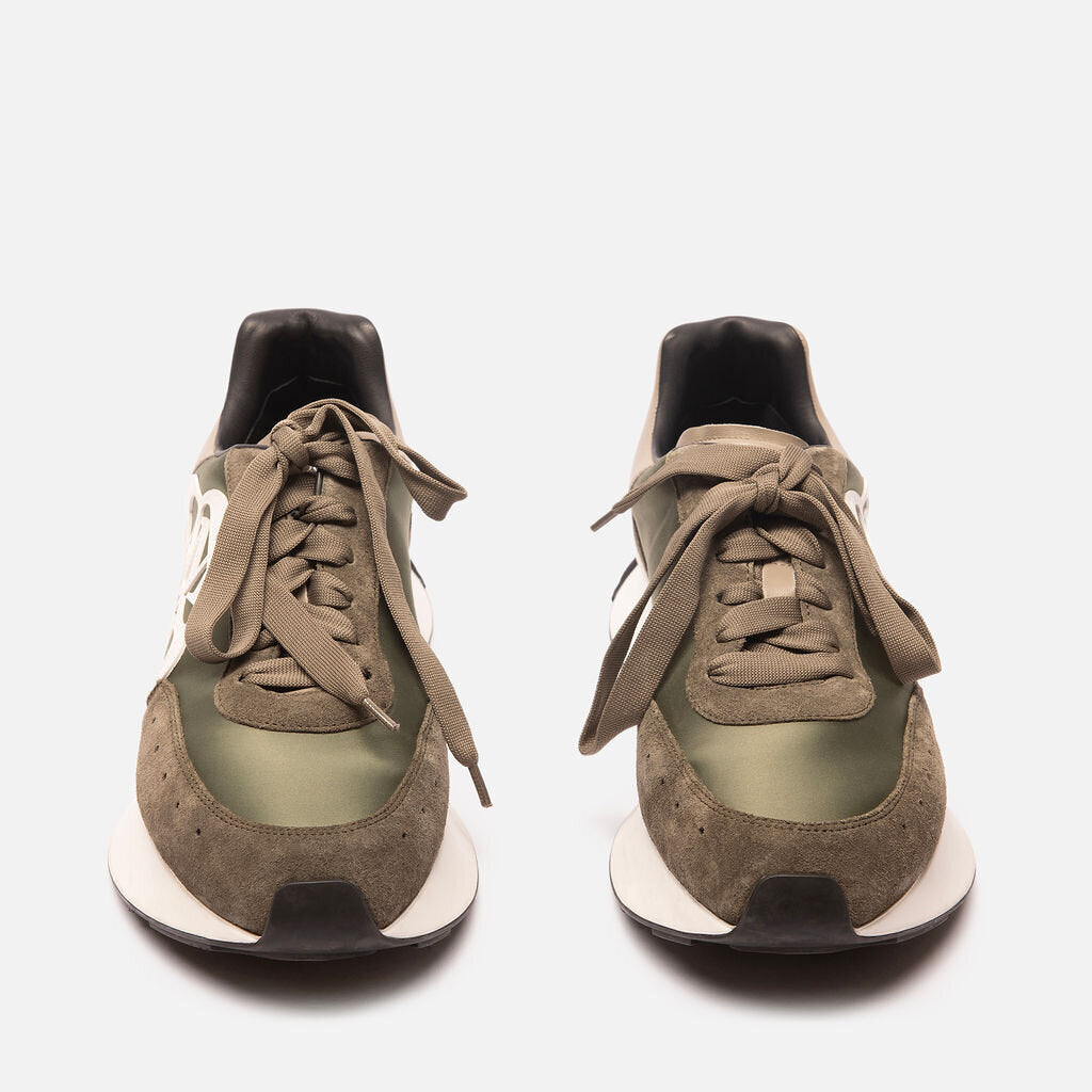Alexander McQueen Green Suede Leather Sneaker
