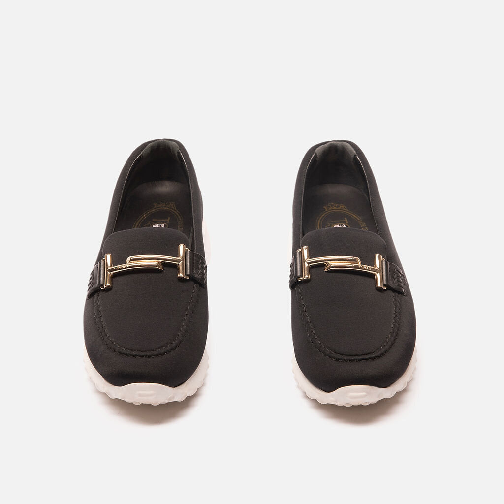 Tod's Black Neoprene Loafer Sneakers