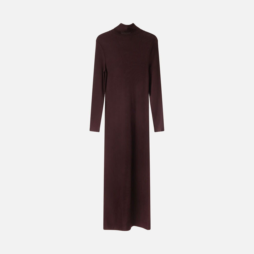 Veronica De Piante Plum Viscose Jersey Maxi Dress