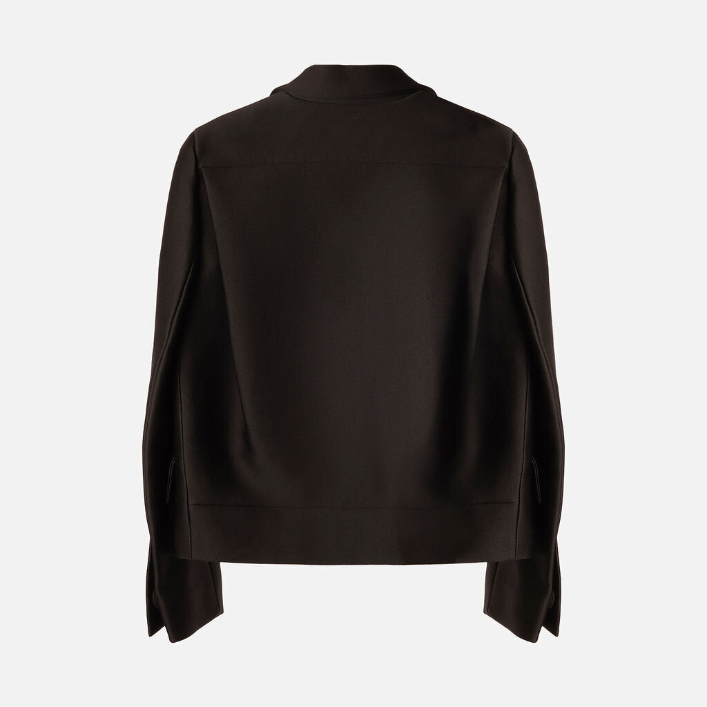 Prada Black Poly & Wool Structured Blazer (2020)