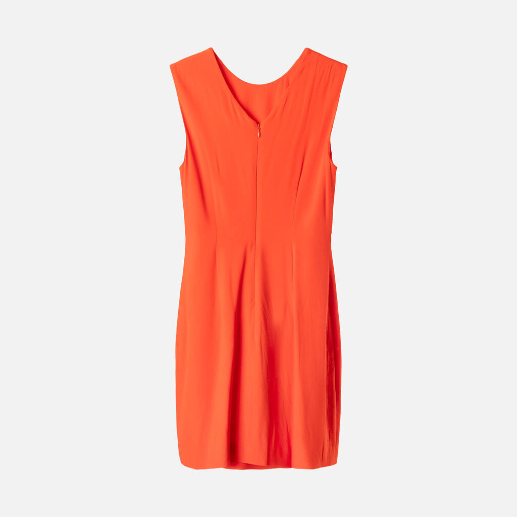 Brandon Maxwell Orange Viscose Mini Dress