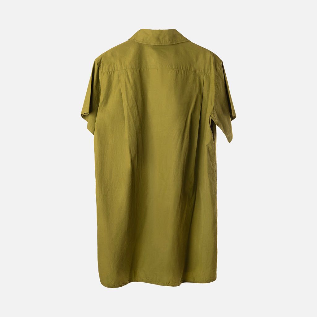 Max Mara Green Cotton Shirt Dress