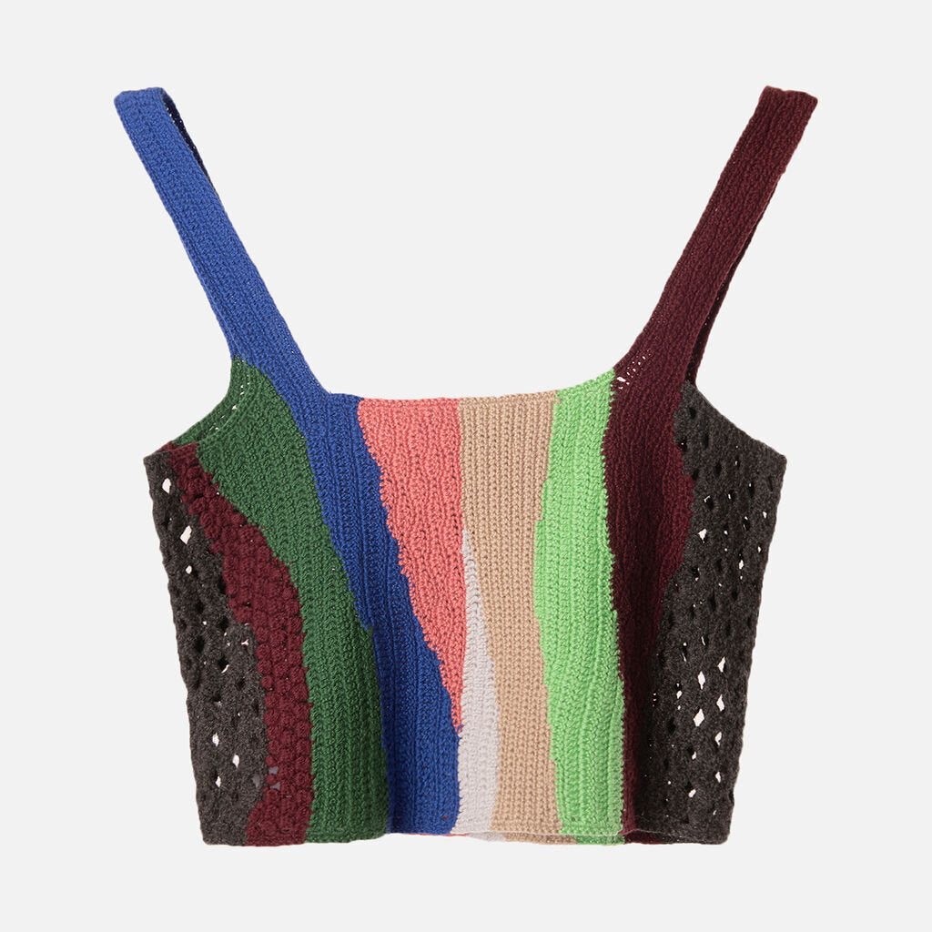 Gabriela Hearst Multicolor Cashmere Tank & Skirt Set