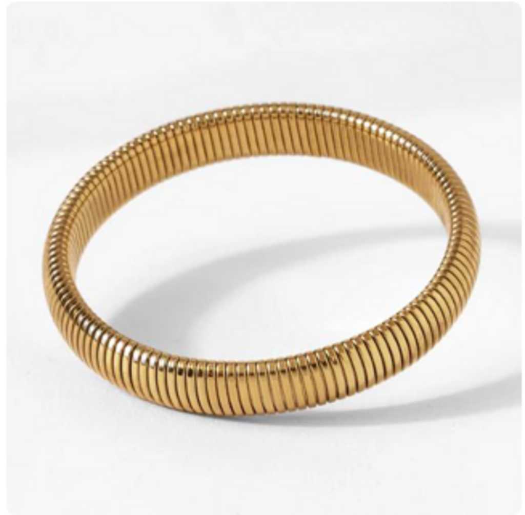 GOLDEN COIL STRETCH BRACELET YG