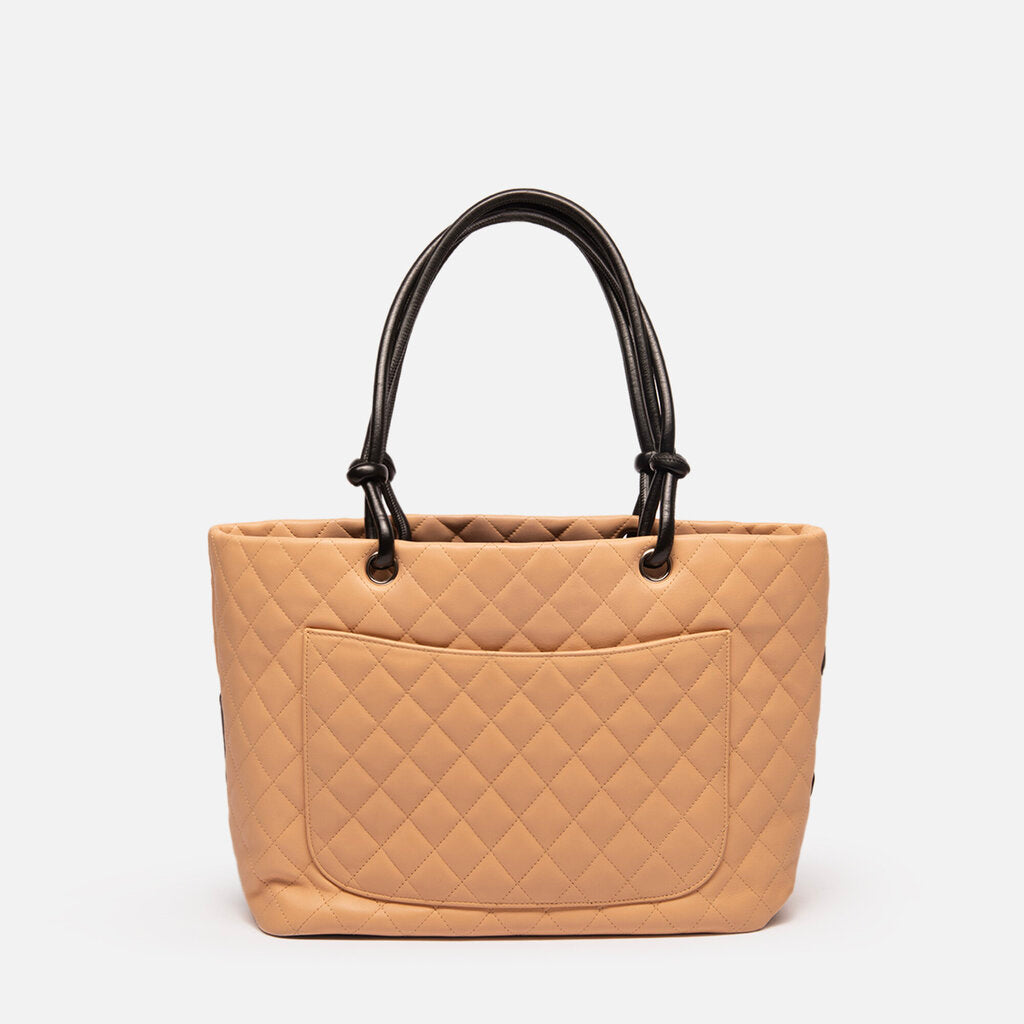 Chanel Black & Tan Cambon Tote