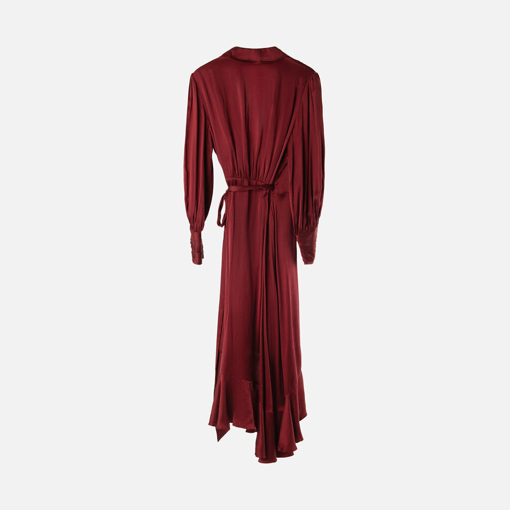 Zimmerman Red Silk Wrap Dress