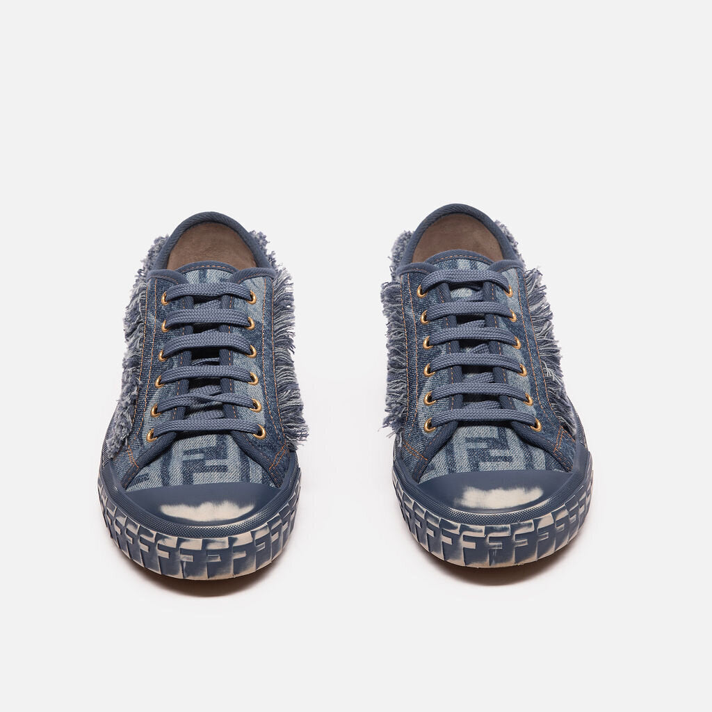 Fendi Denim Logo Sneakers