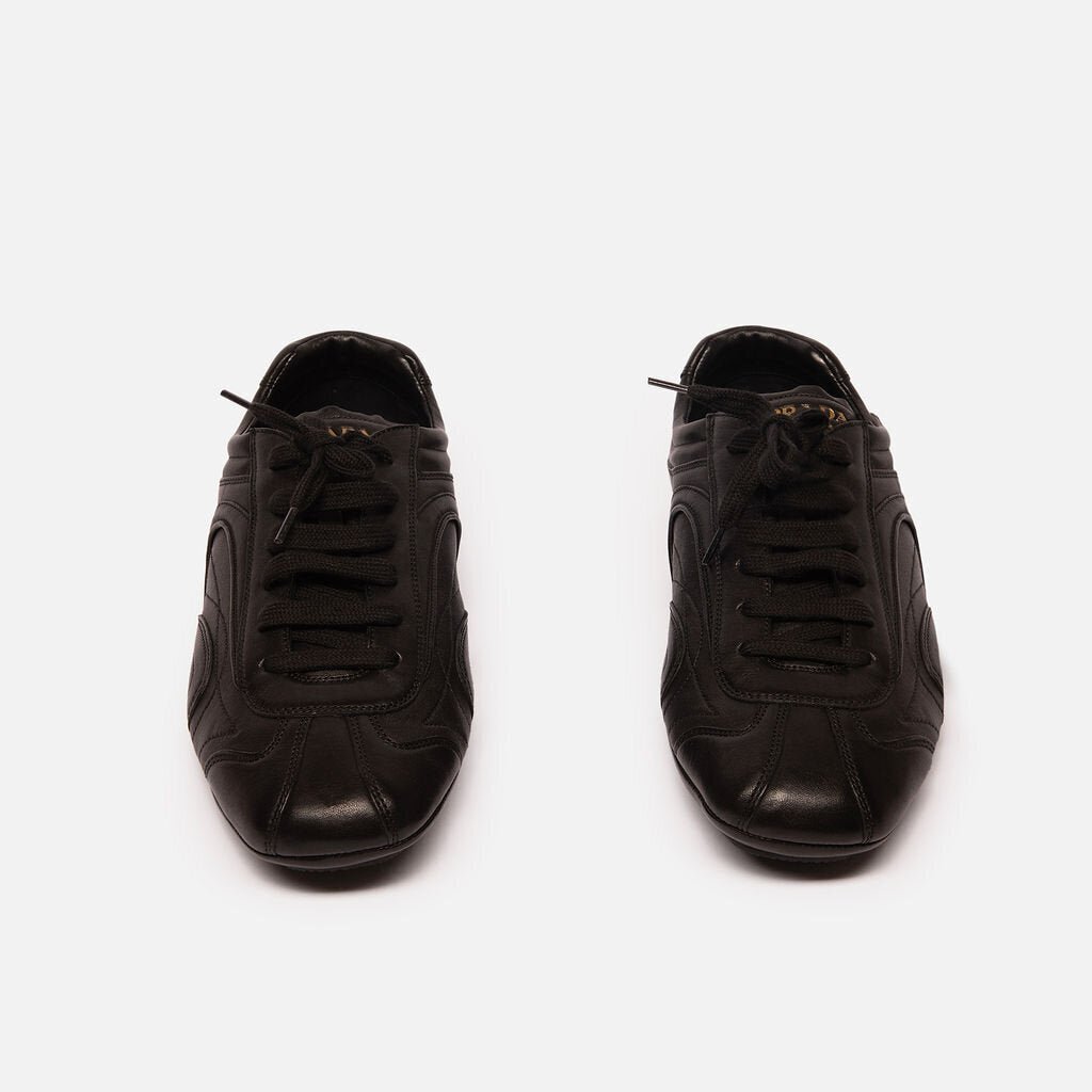 Prada Men's Black Leather Re-Edition Sneaker