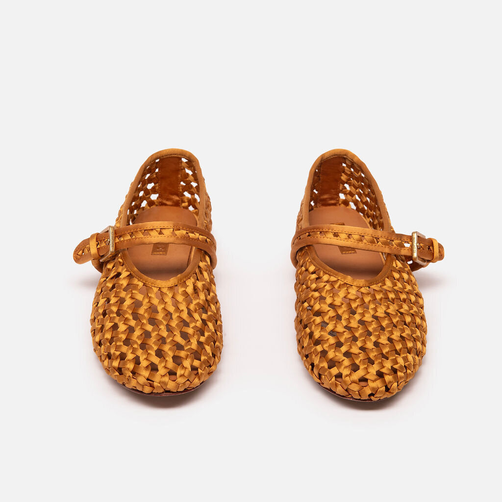 Naghedi Gold Woven Flat