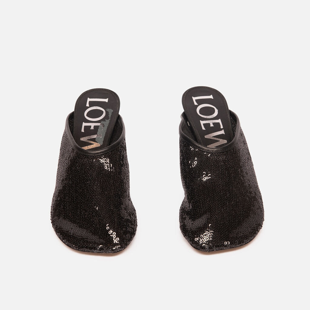 Loewe Black Sequence Toy Mule
