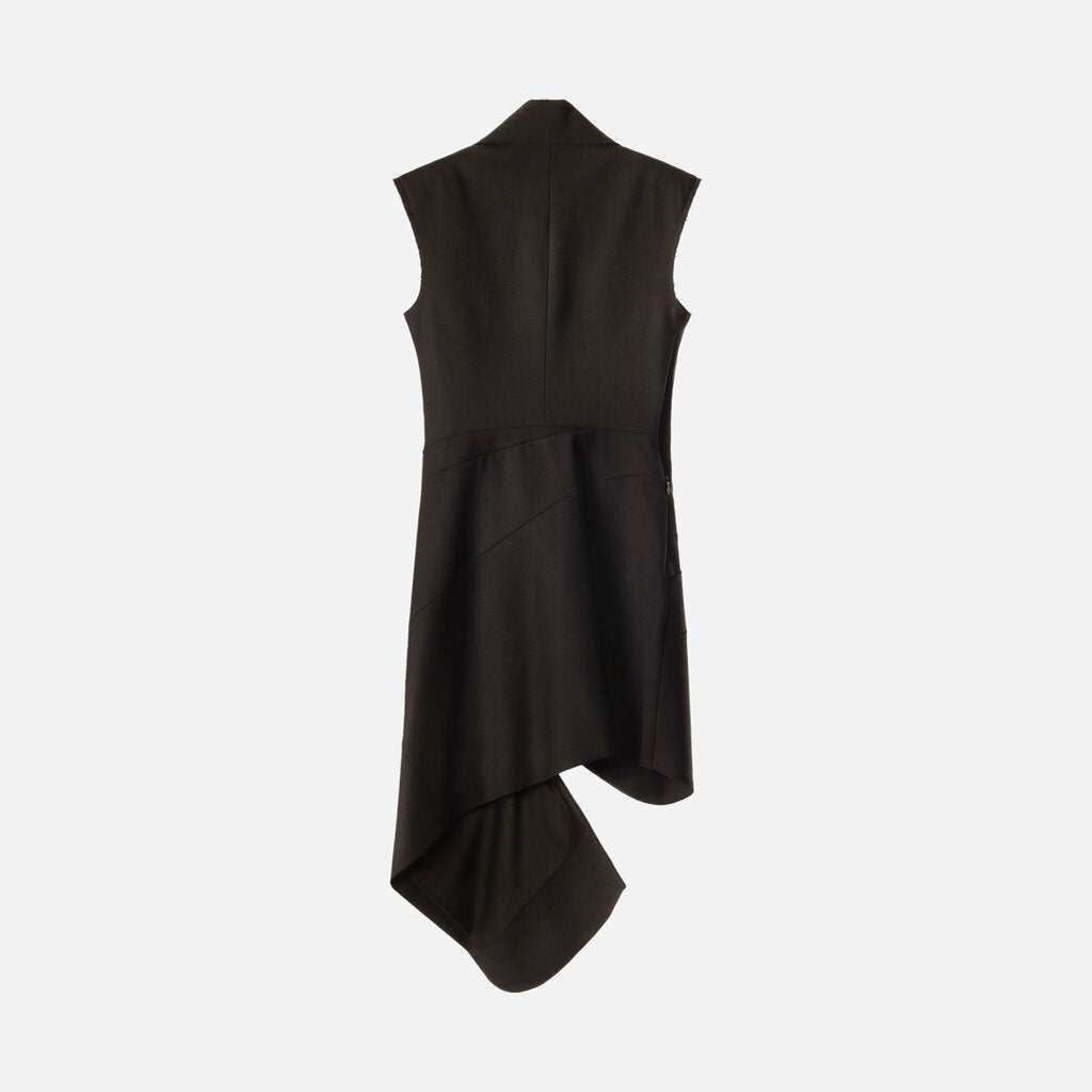 Monse Black Sleeveless Deconstructed Blazer Dress
