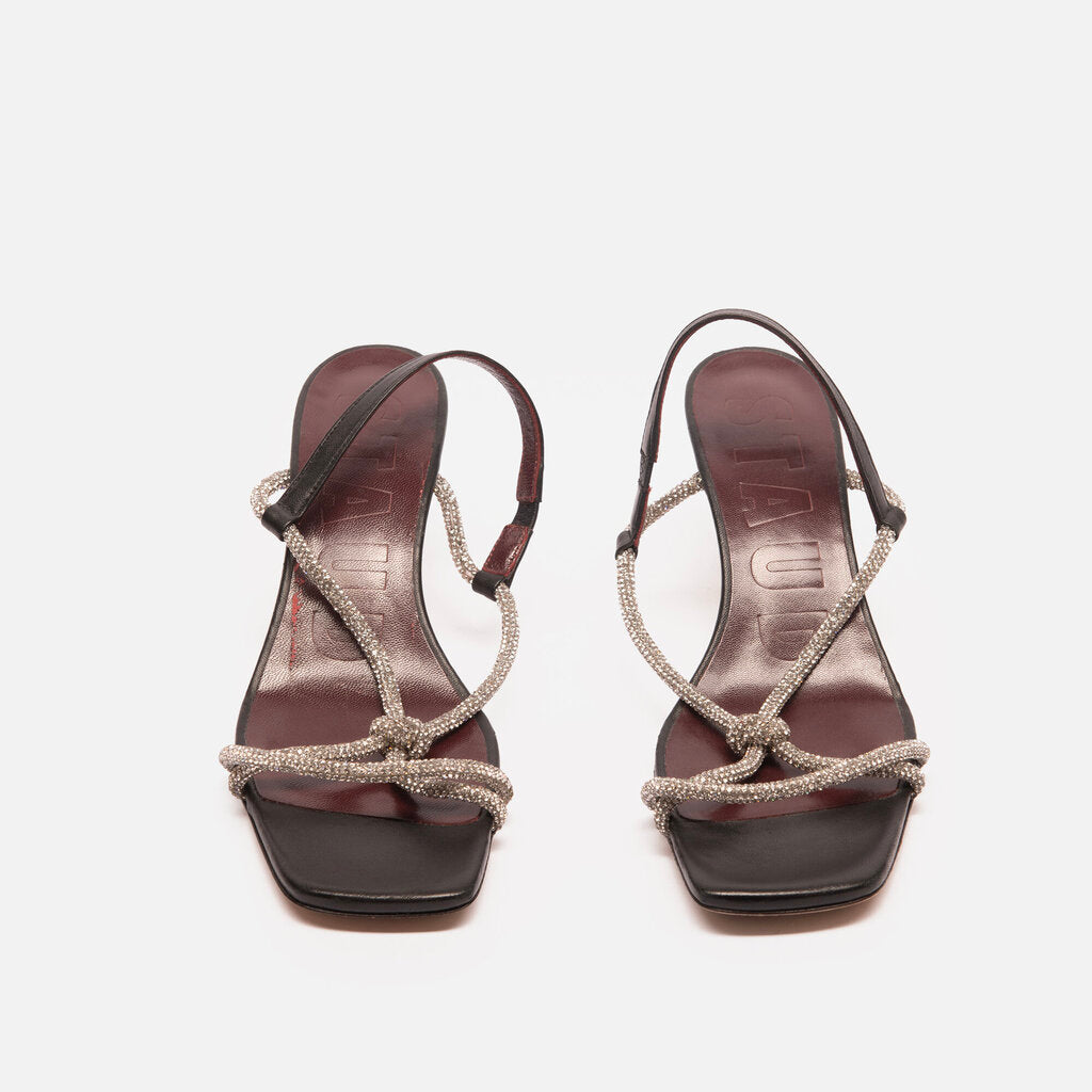Staud Rhinestone Knot Sandal