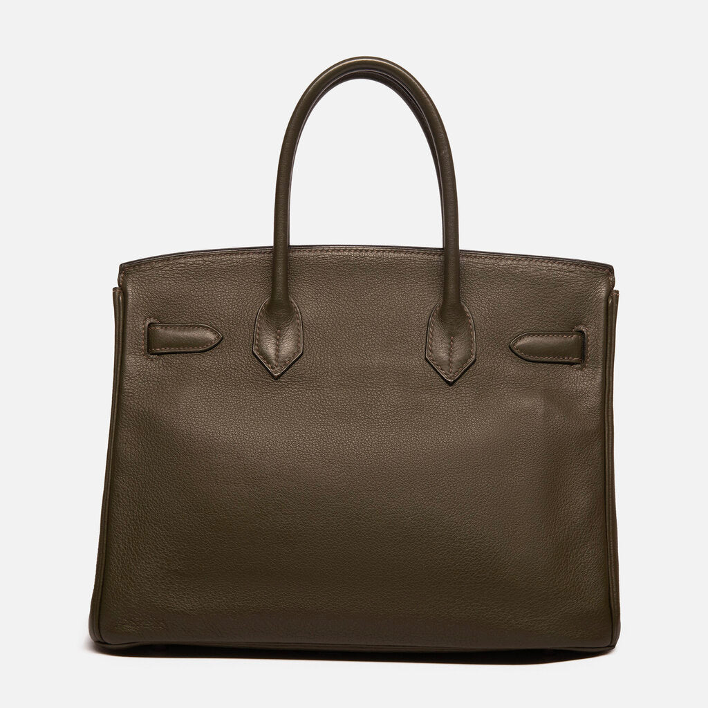 Hermes Olive Evergrain Birkin 30 PHW