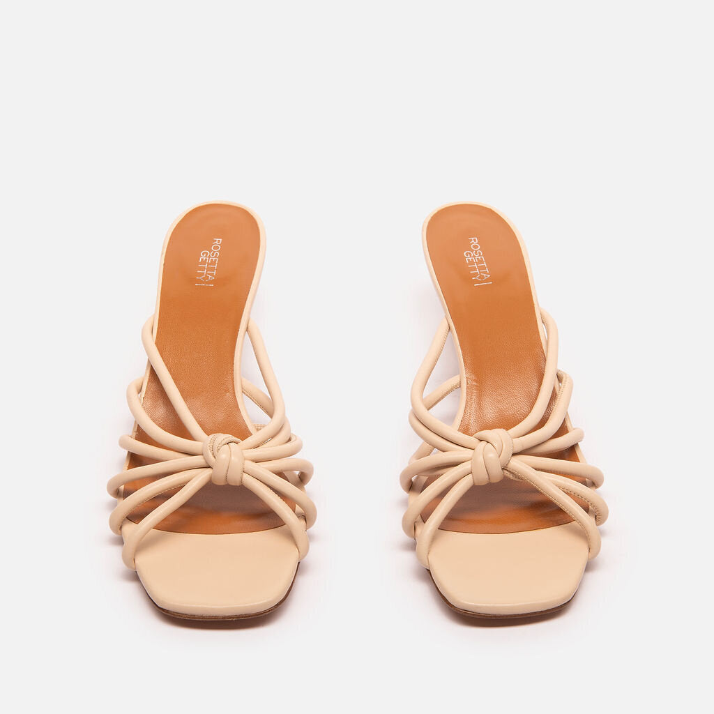 Rosetta Getty Tan Leather Slide Heels