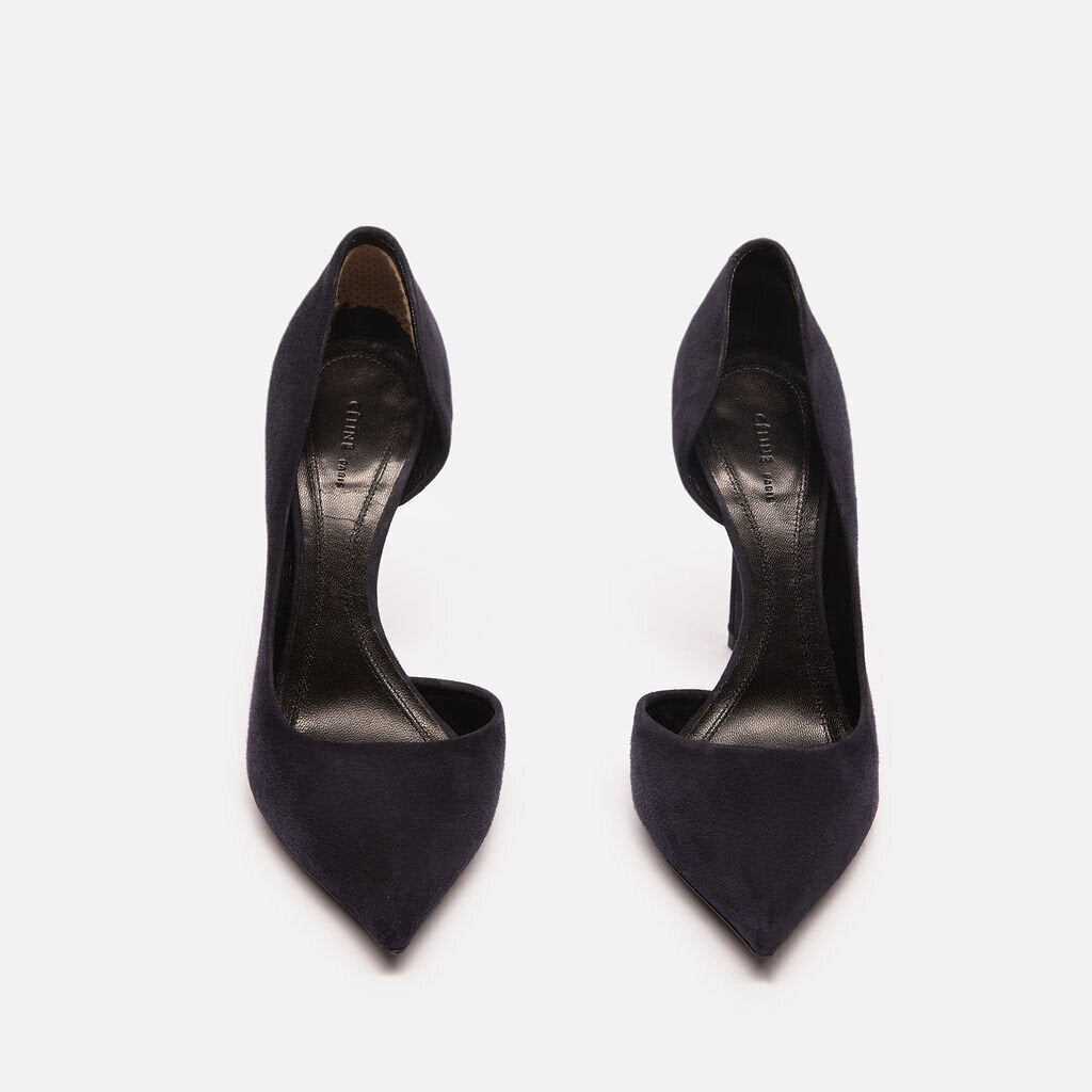 Celine Navy Suede Pumps