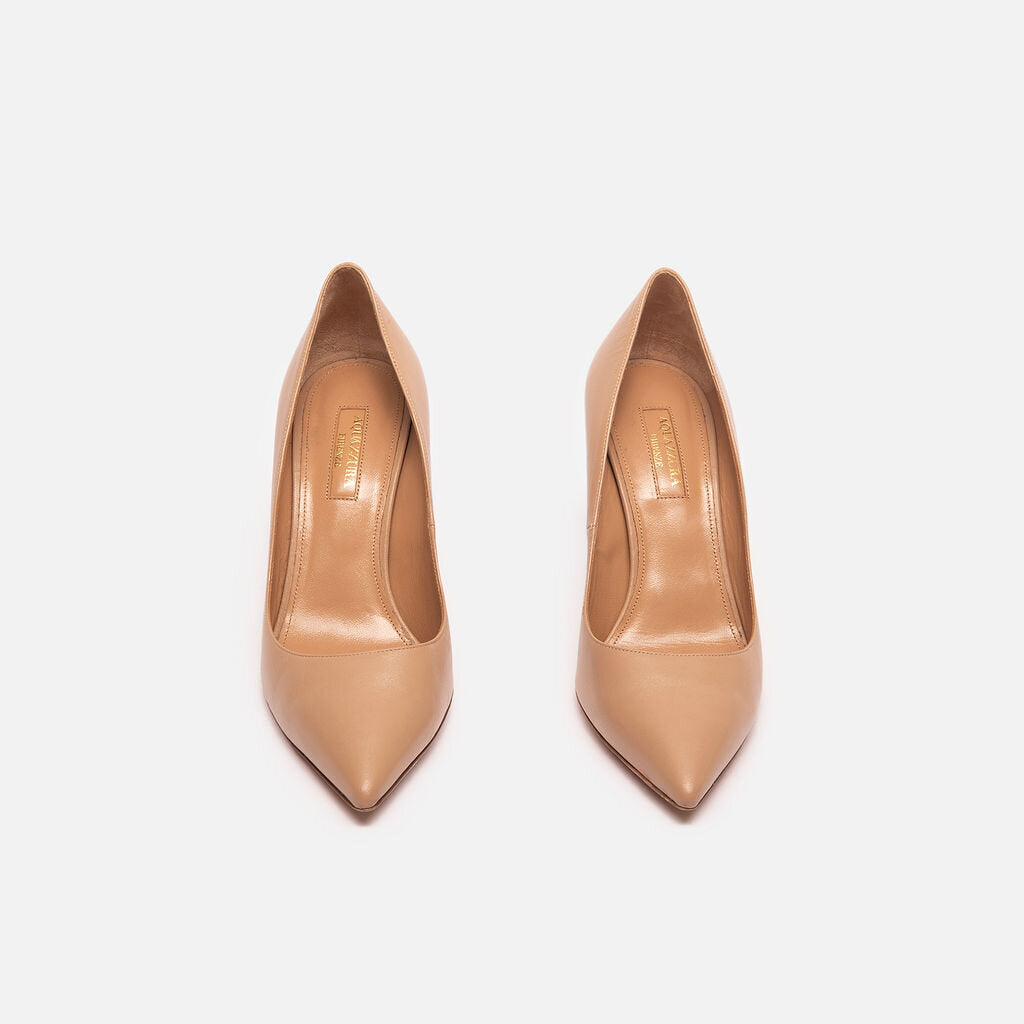 Aquazzura Nude Leather Pump