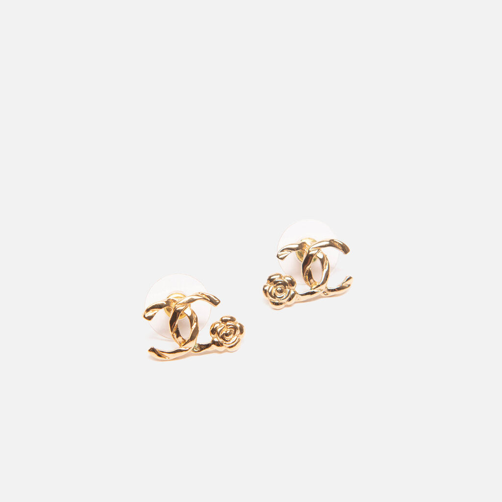 Chanel Rare Camelia Earring with Coco Mark