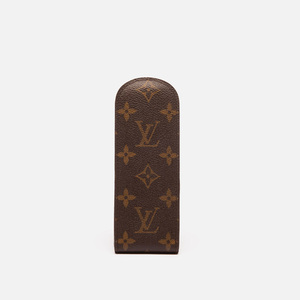 Louis Vuitton Monogram Pen Case (Tan Interior)