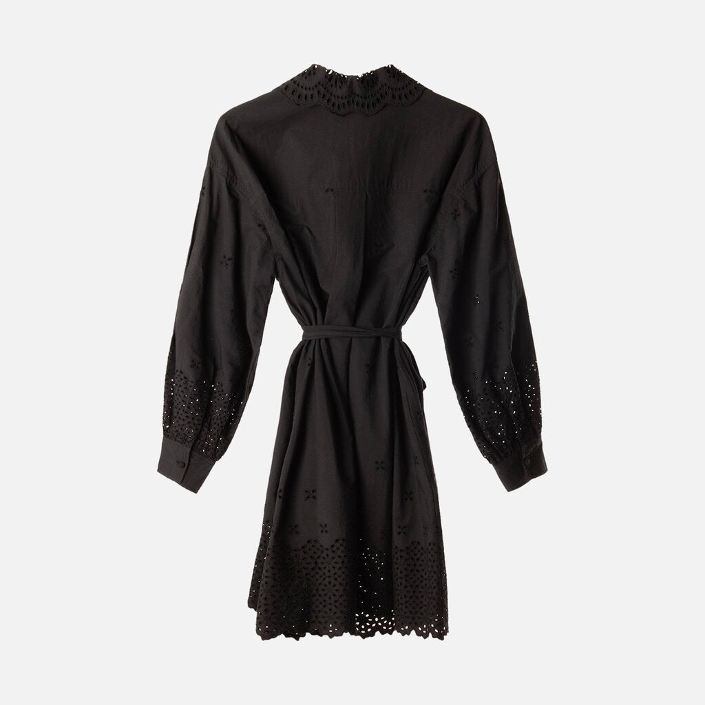Ulla Johnson Black Cotton Eyelet Dress (NWT 490)