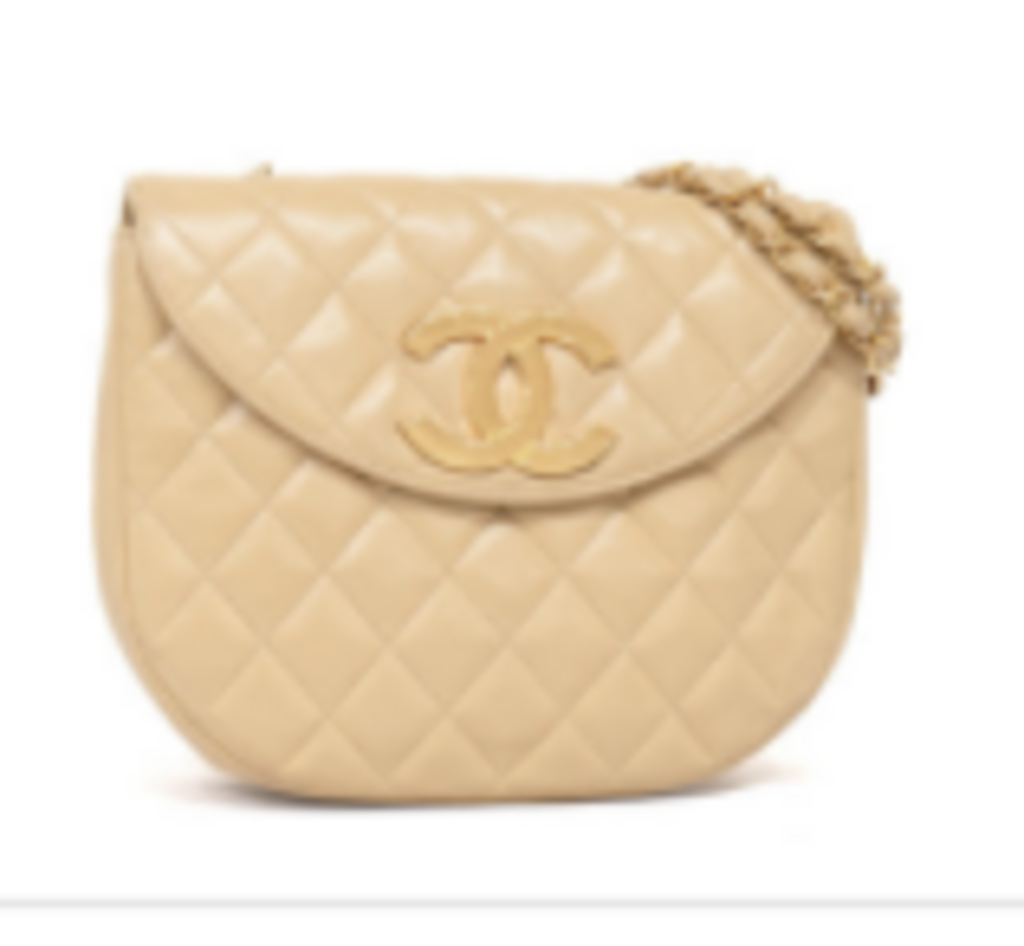 Tan Half Moon Bag