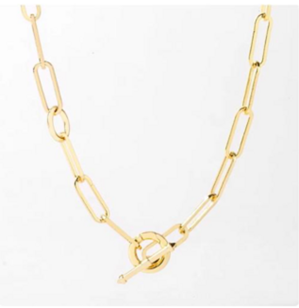 CONVERTIBLE PAPERCLIP CHAIN YG