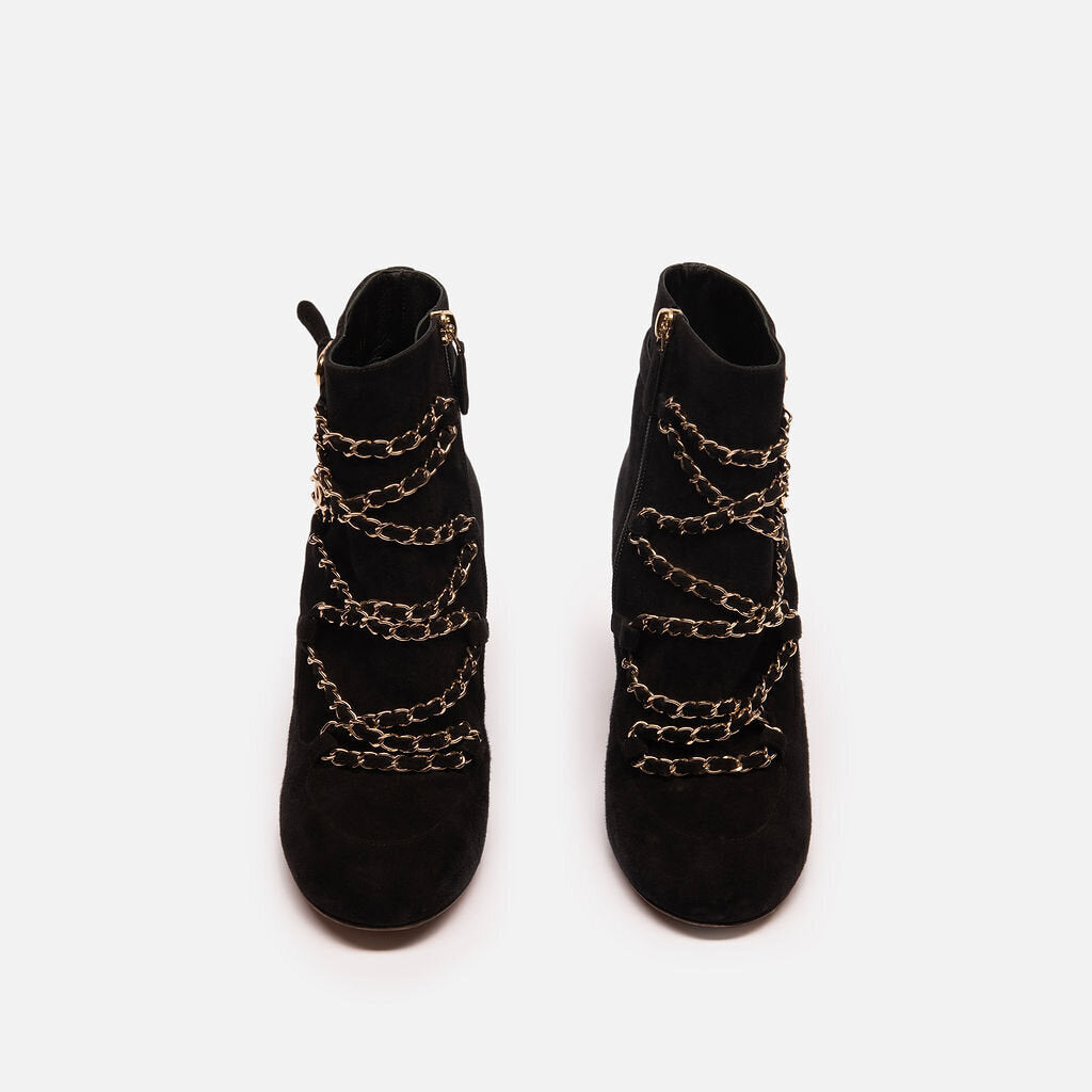 Chanel Black Suede Chain Boot (2019)